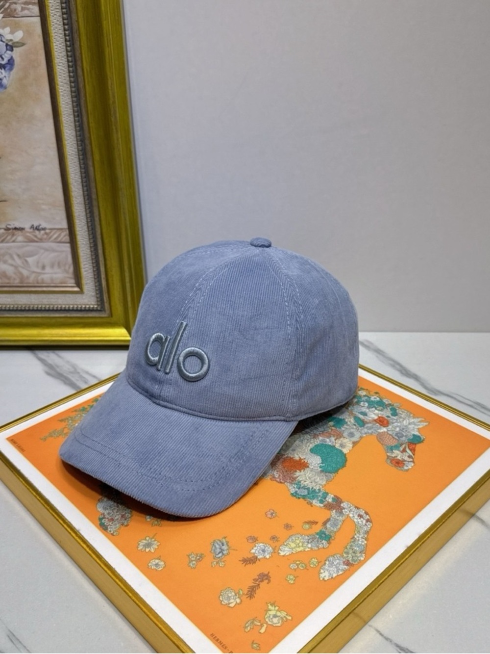 ALO Yoga Light Blue Corduroy Baseball Cap